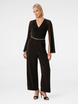 Forever New - Brody Cape Diamante Belt Jumpsuit (Set of 2)