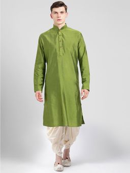 KISAH - Men Green Kurta (Set of 2)