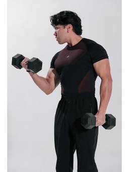 Musclemind - Black Muscle Enhance Compression T-Shirt