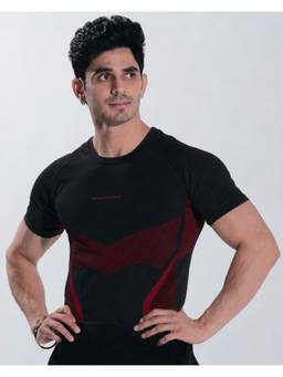 Musclemind - Black Superhero Compression T-Shirt