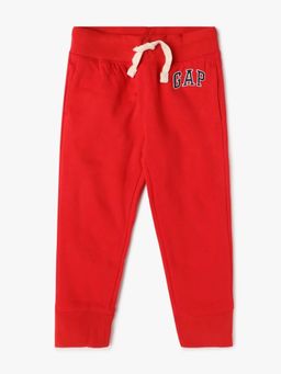 GAP - Red Boy's Embroidered Logo Joggers