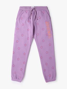 GAP - Purple Girl's Floral Print Mid Rise Joggers
