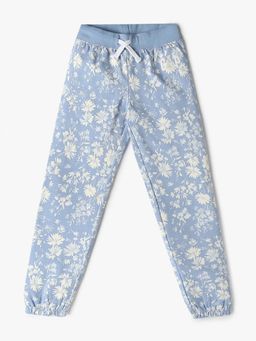 GAP - Blue Girl's Floral Relaxed Fit Joggers