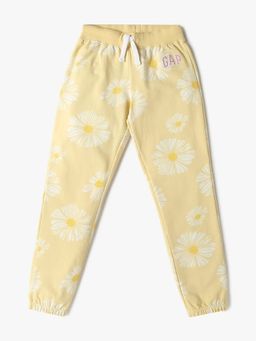 GAP - Yellow Girl's Relaxed Fit Stretchable Joggers
