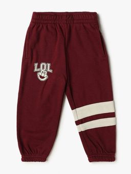 GAP - Maroon Boy's Relaxed Fit Character Mid-Rise Joggers
