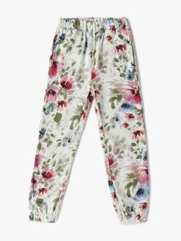 GAP - Multi-Colour Girl's Floral Relaxed Fit Mid-Rise Joggers