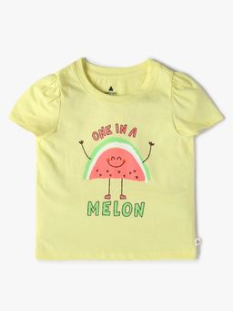 GAP - Yellow Girl's Printed Relaxed Fit Top