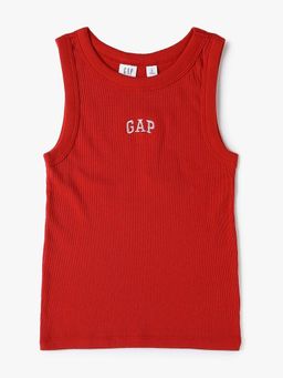 GAP - Red Girl's Logo Round Neck Tank Top