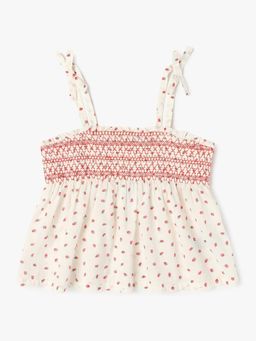 GAP - Pink Girls Floral Print Slim Fit Top