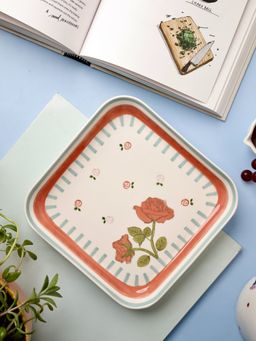The Wishing Chair - Tea Garden Handpainted Square Platter