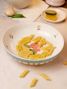 The Wishing Chair - Tea Garden Handpainted Ceramic Pasta Bowl