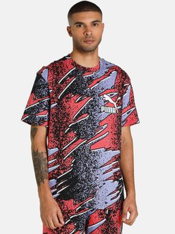 Puma - Fandom Aop Men Purple T-shirt