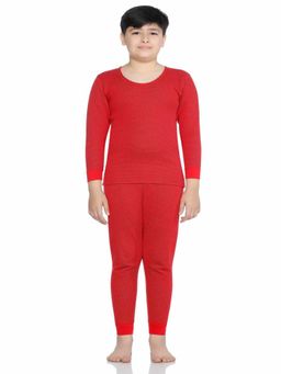 Bodycare - Unisex Round Neck Full Sleeves - Red (Set of 2)