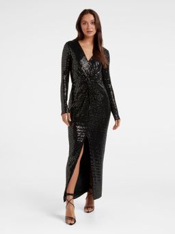 Forever New - Larissa Metallic Twist Midi Dress