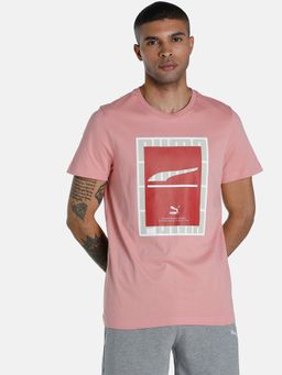 Puma - Form Strip Logo Men Pink T-shirt