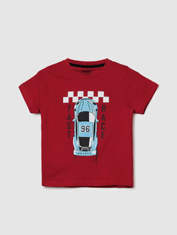 max - Boys Graphic Printed Pure Cotton T-Shirt