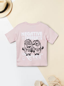max - Girls Minions Printed T-Shirt