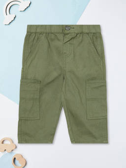 max - Boys Solid Cargo Shorts