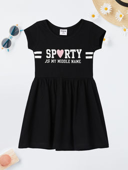 max - Girls Printed Fit And Flare Dress