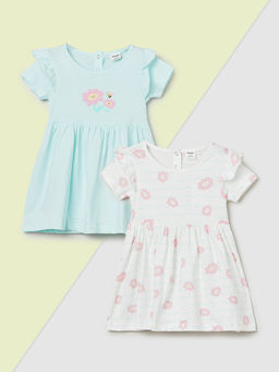 max - Girls Multi-Color Dresses (Pack Of 2)
