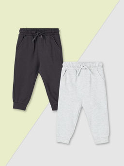 max - Boys Solid Joggers (Pack Of 2)