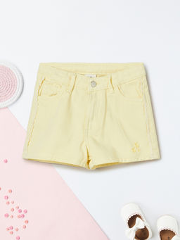 max - Girls Embroidered Denim Shorts