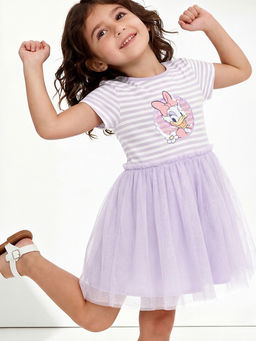 max - Girls Daisy Duck Sequins Tulle Dress