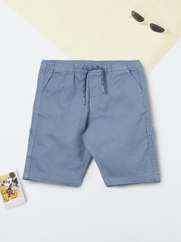 max - Boys Blue Solid Shorts