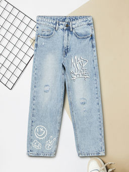 max - Boys Printed Loose Fit Jeans