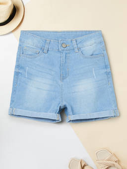 max - Girls Washed Denim Shorts