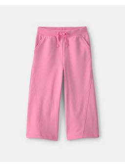 Carter's - French Terry Wide-Leg Pants - Pink