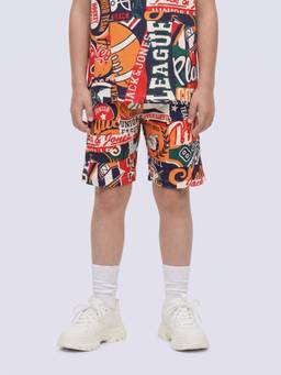 Jack & Jones Junior - Boys Printed Cotton Shorts