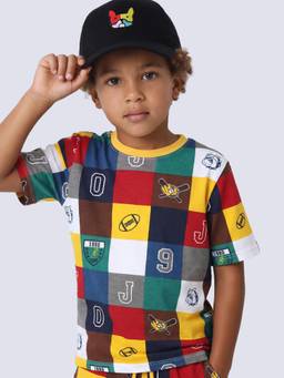 Jack & Jones Junior - Boys Multi-Colour Printed T-shirt