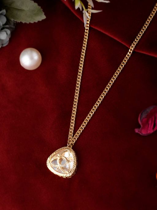 Shoshaa Gold-Platead Handcrafted Kundan Stone Necklace