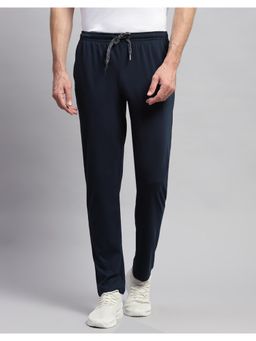Monte Carlo - Mens Navy Blue Solid Track Pant