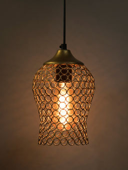 Homesake - Hanging Golden Steel Light Hanging