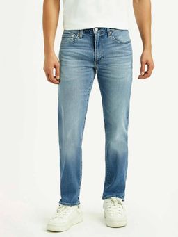 Levi's - Mens 511 Light-Blue Slim Fit Mid Rise Jeans