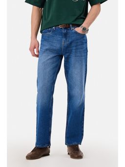 Snitch - Blue Denim Straight Casual Jeans for Men
