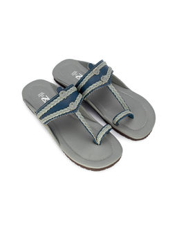 The Madras Trunk - Desi Grey Men Kolhapuris