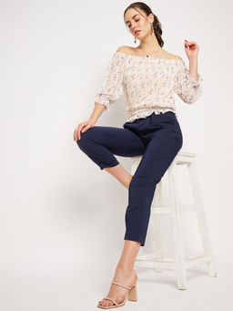 CAMLA - Women Navy Regular Trousers