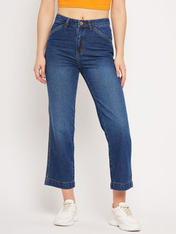 CAMLA - Women Flared Blue Denim Jeans