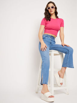 CAMLA - Women Blue Regular Denim Jeans