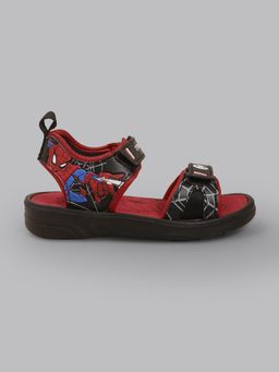 Kidsville - Kids Boys Spiderman Printed Black Sandals