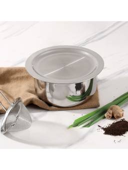 VINOD - Stainless Steel 18Cm Platinum Tope With Lid