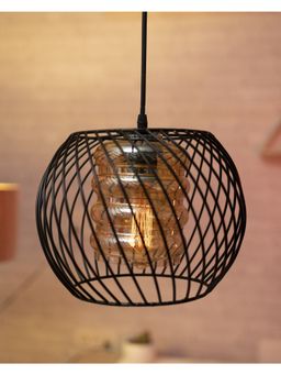 Homesake - Cage Pendant Lighting Glass Shades Cylinder