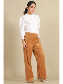 Elleven - Brown Textured Pant
