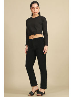 Elleven - Black Solid Pant