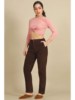 Elleven - Brown Solid Pant