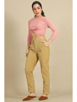 Elleven - Beige Solid Pant