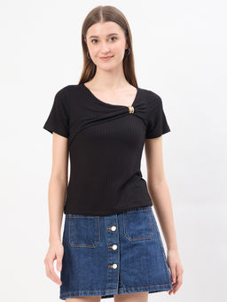 Madame - Black Rayon Drapetop